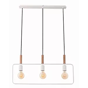 FRAME LAMPA WISZĄCA 3X60W E27 BIAŁY