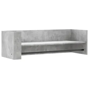 Półka ścienna, szarość betonu, 100x35x30,5 cm