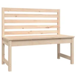 Ławka ogrodowa, 109 cm, lite drewno sosnowe