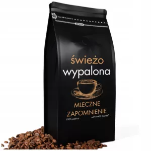 Kawa ziarnista 1kg ARABICA ŚWIEŻO PALONA Mleczne zapomnienie