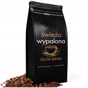 Kawa ziarnista 1kg ŚWIEŻO PALONA ARABICA ROBUSTA