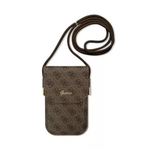 Guess 4G Metal Script Logo - Torebka crossbody na telefon (brązowy)