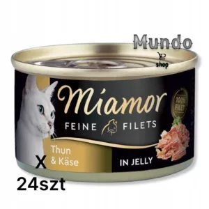 Miamor Feine Filets Tuńczyk Z Serem 100 g 24 szt