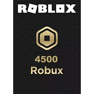 Roblox Doładowanie 4500 Robux KLUCZ CD KEY VOUCHER KARTA PODARUNKOWA 24/7