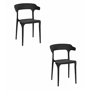Krzesło ULME - czarne x 2