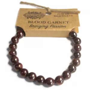 Bransoletka Mocy - GRANAT KRWISTY Blood Garnet