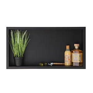 BALNEO WALL-BOX ONE Black - Półka pojedyncza czarna 60x30x10 cm