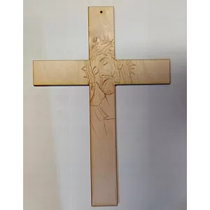Krzyż z grawerem do powieszenia na ścianie 26,5 cm