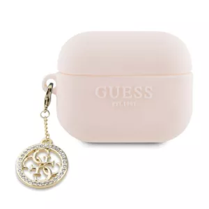 Guess 3D Rubber 4G Diamond Charm - Etui AirPods Pro 2 (Różowy)