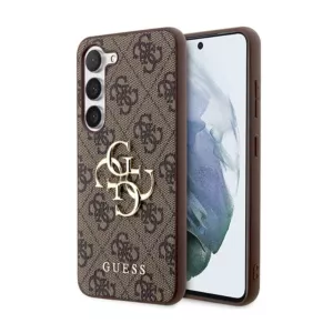 Guess 4G Big Metal Logo - Etui Samsung Galaxy S24+ (brązowy)