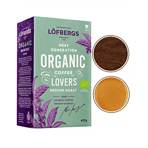 LOFBERGS Organik Medium Roast - Kawa mielona 450g