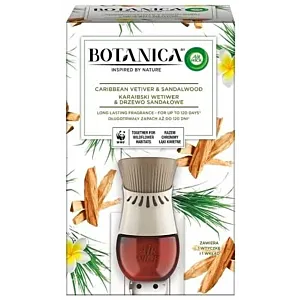 Botanica by Air Wick Karaibski Wetiwer & Drzewo Sandałowe/Caribbean Vetiver & Sandalwood 19ml Komplet