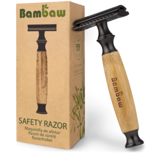 Bambaw Bambusowa maszynka do golenia na żyletki Classic Dark