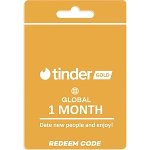 Tinder Gold - 1 Miesiąc Subskrypcji KLUCZ CD KEY VOUCHER KARTA PODARUNKOWA 24/7