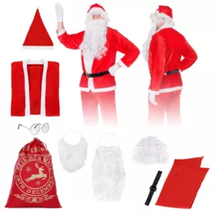 Strój Święty Mikołaj kostium przebranie + dodatki