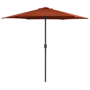 Parasol ogrodowy na aluminiowym słupku, 270x246 cm, terakota