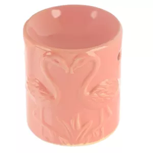 Ceramiczny kominek zapachowy podgrzewacz - Flaming ciemny róż