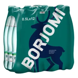 12x Naturalna woda mineralna Borjomi 500ml (butelka PET)