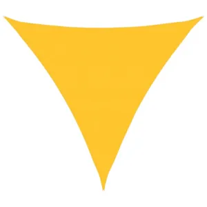 Żagiel przeciwsłoneczny, 160 g/m², żółty, 5x5x5 m, HDPE