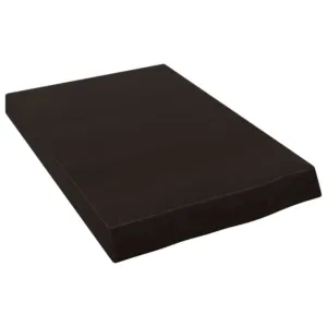 Półka, ciemnobrązowa, 40x60x(2-6) cm, wykończone drewno dębowe