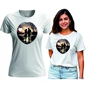 KOSZULKA DAMSKA T-SHIRT PREZENT NA 20 30 40 T-shirt damski zakochana para 3