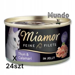 Miamor Feine Filets Tuńczyk I Kalmarami w galaretką 100 g 24 szt