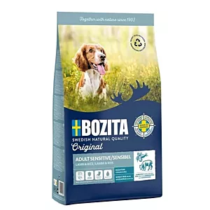 Bozita Original Adult Sensitive Jagnięcina i Ryż  - sucha karma dla psa - 12 kg