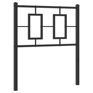 Metalowe wezgłowie, czarne, 80 cm
