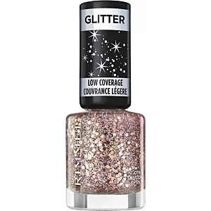 Brokatowy Lakier hybrydowy do paznokci Disco Diva 019 Glitter Rimmel 8 ml