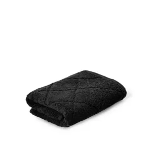 Ręcznik SAMINE z marokańską koniczyną czarny 50x90cm HOMLA