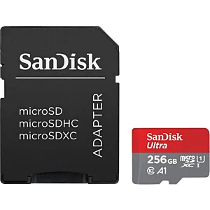 KARTA SANDISK ULTRA ANDROID microSDXC 256 GB 150MB/s A1 Cl.10 UHS-I + ADAPTER