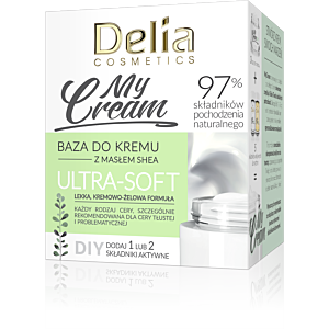 DELIA Baza do kremu MyCream ULTRA-SOFT z masłem shea, lekka kremowo-żelowa formuła, 50ml
