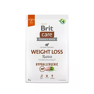 BRIT Care Hypoallergenic Adult Weight Loss Rabbit - sucha karma dla psa - 3 kg