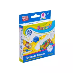 Farby do tkanin 6 x 15ml CREATIVO ASTRA