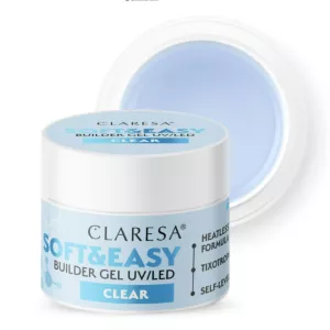 CLARESA Żel budujący do paznokci Soft&Easy CLEAR - 12g