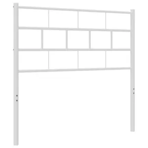 Metalowe wezgłowie, białe, 80 cm
