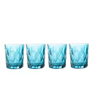 Zestaw szklanek LUNNA ciemny niebieski 4 szt. 0,29 l HOMLA