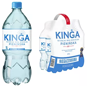 Naturalna Woda Mineralna Kinga Pienińska niegazowana 1000 ml x6