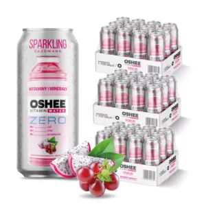 36x OSHEE Vitamin Water Sparkling witaminy i minerały ZERO 500 ml