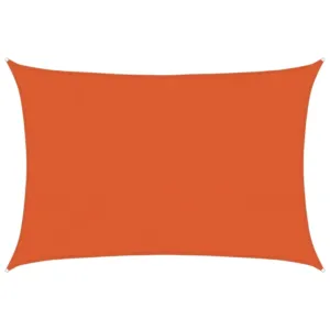 Żagiel przeciwsłoneczny, 160 g/m², pomarańczowy, 3,5x5 m, HDPE