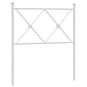 Metalowe wezgłowie, białe, 75 cm