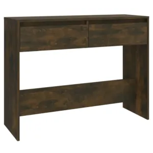 Stolik konsolowy, przydymiony dąb, 100x35x76,5 cm