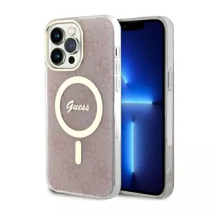 Guess 4G MagSafe - Etui iPhone 13 Pro Max (Różowy)