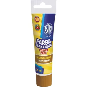 Farba plakatowa Astra tuba 30 ml - brązowa jasna