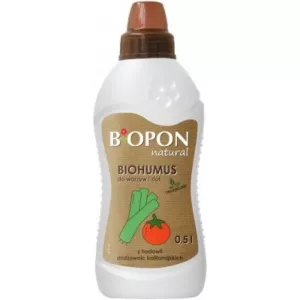 BIOPON,, BIOHUMUS NATURAL DO WARZYW 0,5L I ZIÓŁ PŁYN