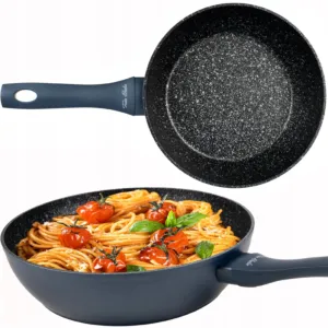 Patelnia GŁĘBOKA uniwersalna non-stick na GAZ INDUKCJĘ duża 28 cm