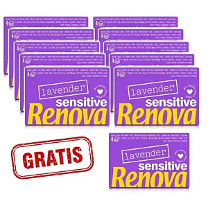 10x Chusteczki higieniczne Renova lavender 6x9 +gratis