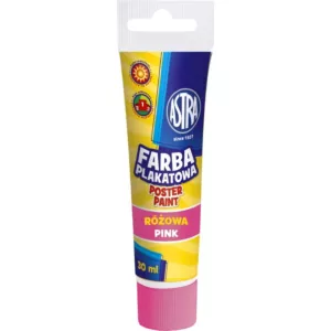 Farba plakatowa Astra tuba 30 ml - różowa