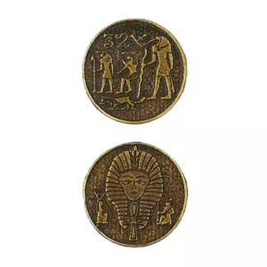 Egipska Złota Metalowa Moneta 1 szt