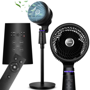 Wentylator stojący wiatrak podłogowy cichy 3 tryby Cronos BL-XHS-3D Czarny